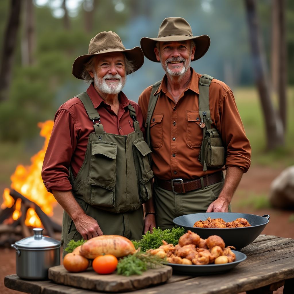 The founders of Bush Tucker Delights